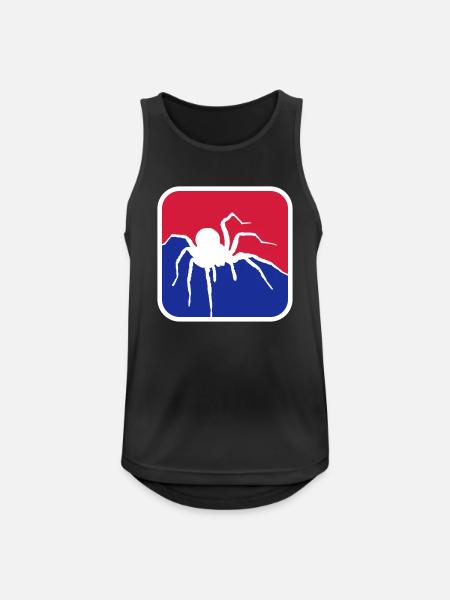 Spider Logo - Débardeur respirant Homme - noir