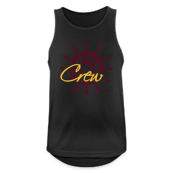 Crew Steuerrad Rang Logo - Männer Tank Top atmungsaktiv - Schwarz - Vorne - Nick (188cm)
