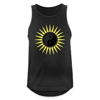 Yin Yang Symbol - Men's Breathable Tank Top - black - Front - Nick (188cm)