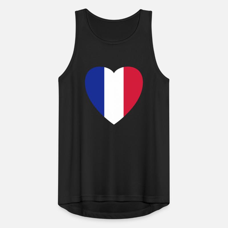 Variably Colored Heart (Vector) Débardeur respirant Homme