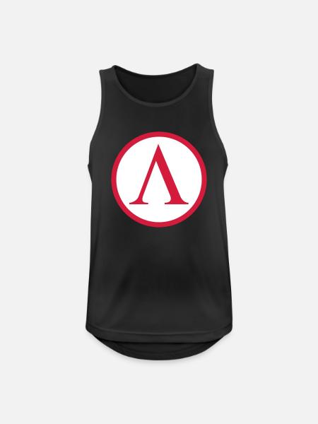 Spartan roundel - Men's Breathable Tank Top - black