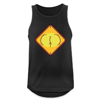 popo po arsch hintern hinterteil sexy girl frau we - Männer Tank Top atmungsaktiv - Schwarz - Vorne - Nick (188cm)