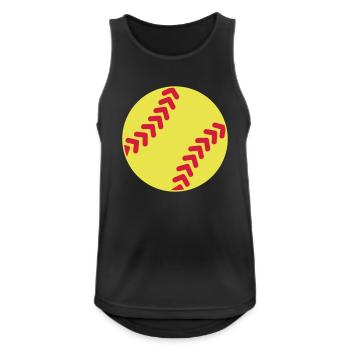 Softball - Débardeur respirant Homme - noir - Devant - Nick (188cm)