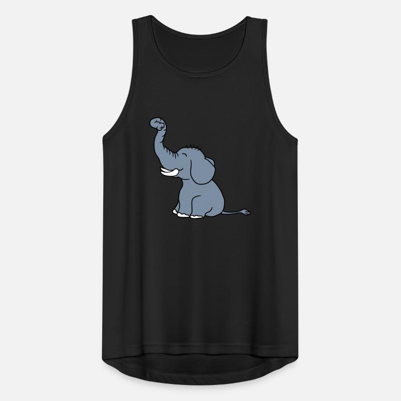 mignon mignon mignon petit enfant bébé éléphant Débardeur respirant Homme