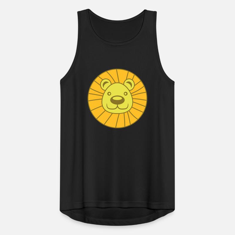 loewe head face mane cat big cat tiger m Men's Breathable Tank Top