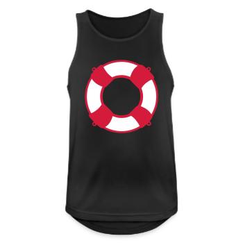 Lifesaver - Men's Breathable Tank Top - black - Front - Nick (188cm)