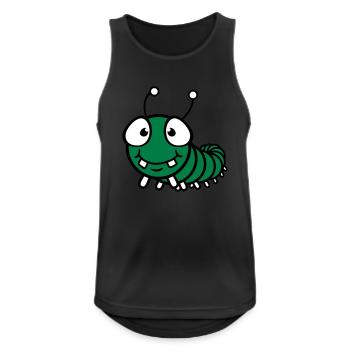 small baby child cute worm crawling snail crawling - Men's Breathable Tank Top - black - Front - Nick (188cm)