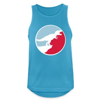 sport logo design nachts mond klippe heulen wolf t - Männer Tank Top atmungsaktiv - Saphirblau - Vorne - Nick (188cm)