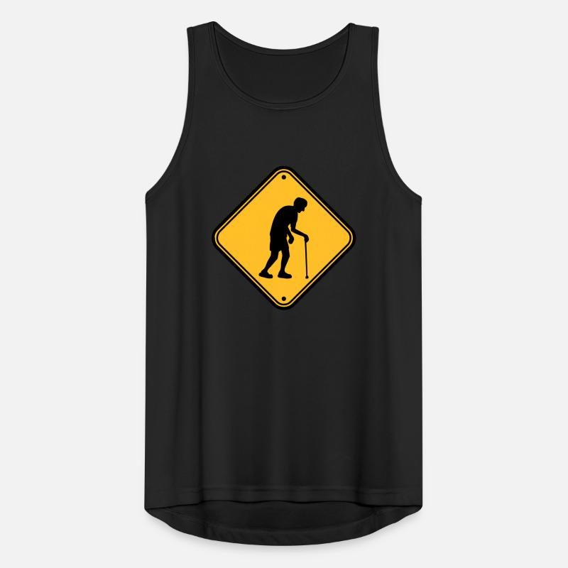 Attention maison de retraite signe Débardeur respirant Homme