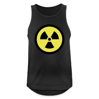 RADIOAKTIV - Männer Tank Top atmungsaktiv - Schwarz - Vorne - Nick (188cm)