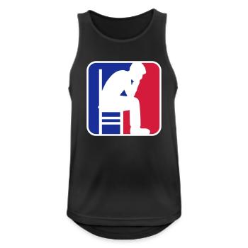 Depression sport logo - Men's Breathable Tank Top - black - Front - Nick (188cm)