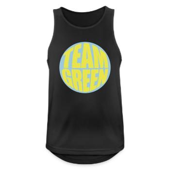 Green team logo - Men's Breathable Tank Top - black - Front - Nick (188cm)