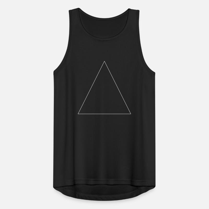 Triangle simple, minimaliste, simple, beau! Débardeur respirant Homme