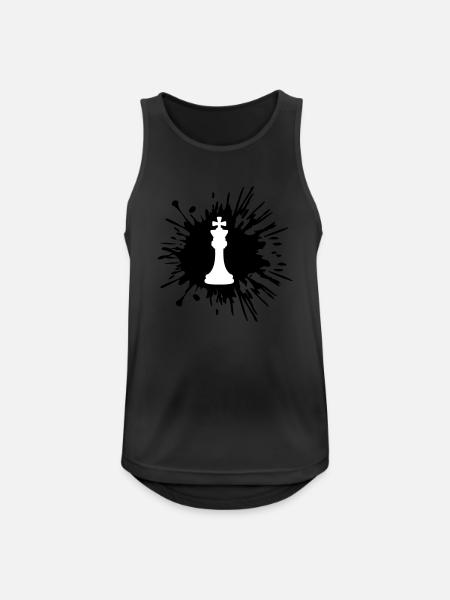 Colour Blecks Chess - Men's Breathable Tank Top - black