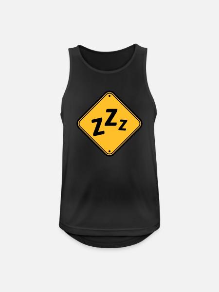 Caution snoring shield - Men's Breathable Tank Top - black