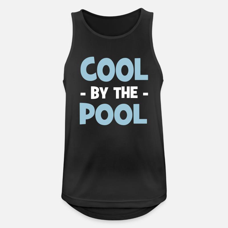 cool by the pool - Männer Tank Top atmungsaktiv - Schwarz