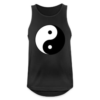 Yin yang - Men's Breathable Tank Top - black - Front - Nick (188cm)
