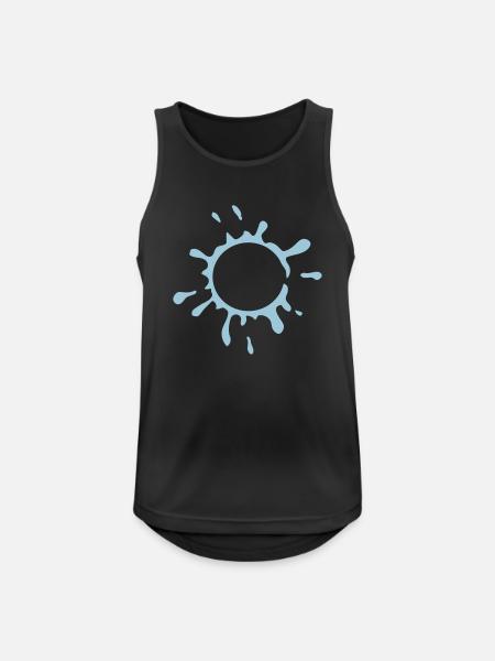 Bursting Soap Bubble Design - Men's Breathable Tank Top - black