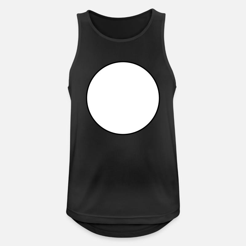 Punkt - Männer Tank Top atmungsaktiv - Schwarz