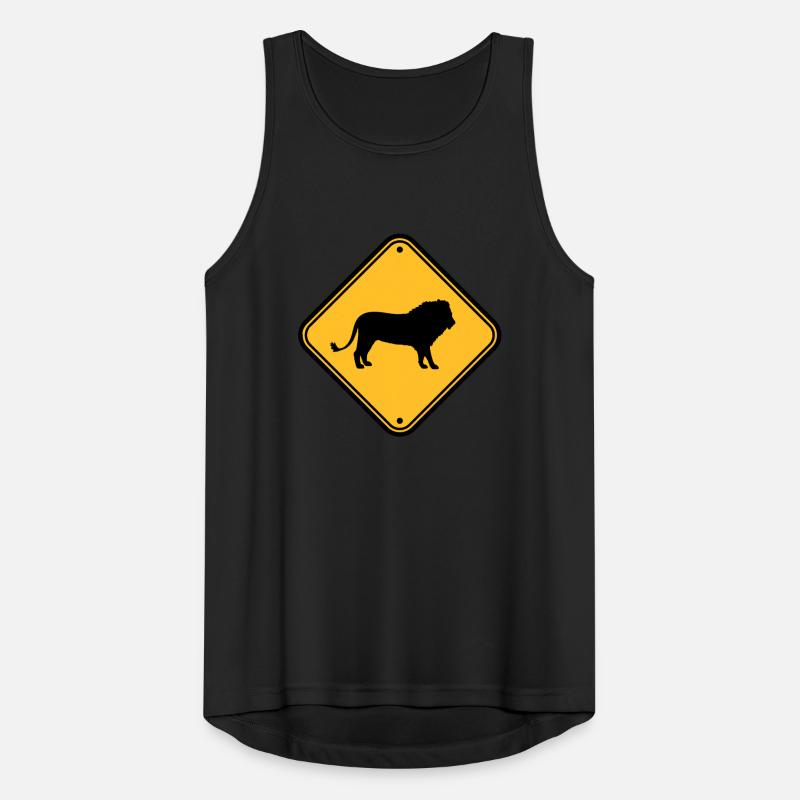 Beware Lion Shield Men's Breathable Tank Top
