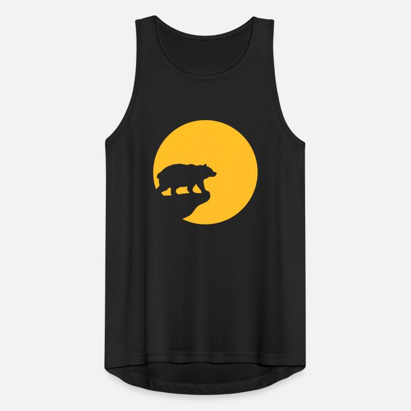 Falaise de la lune de l’ours Débardeur respirant Homme