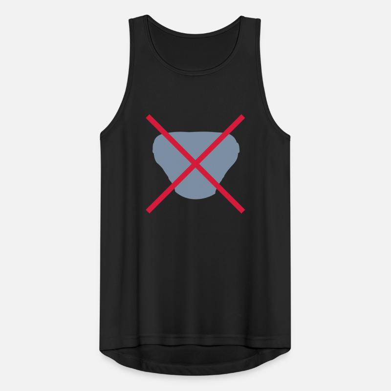 No diaper shield Men's Breathable Tank Top