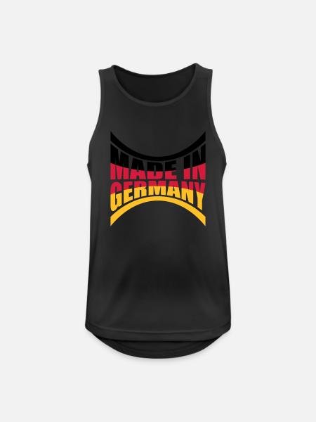 Made in Germany - Men's Breathable Tank Top - black