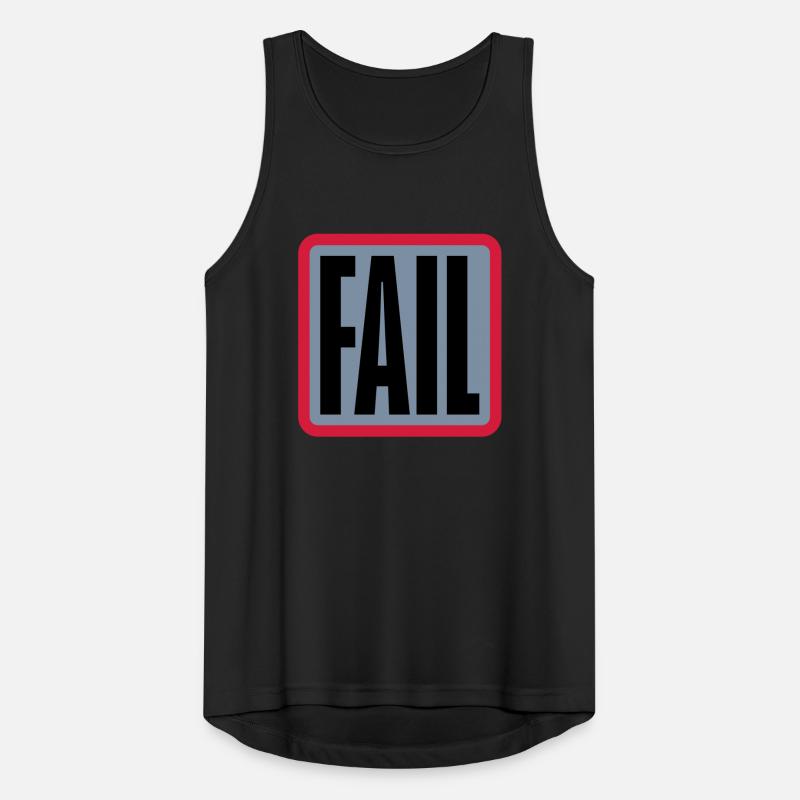 Button Fail Logo Men's Breathable Tank Top