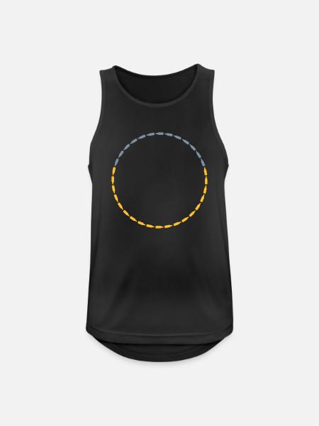 Circle frame beer bottles - Men's Breathable Tank Top - black