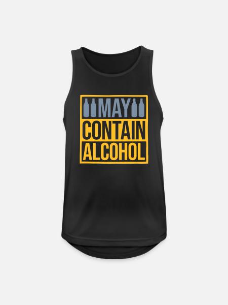 Shield May Contain Alcohol - Men's Breathable Tank Top - black