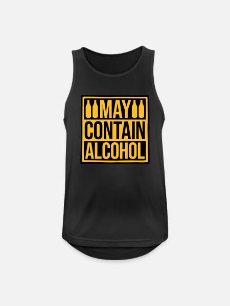 Flag May Contain Alcohol - Men's Breathable Tank Top - black