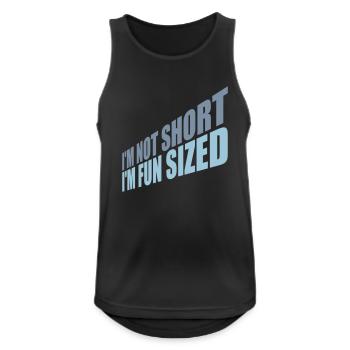 Not short fun sized - Men's Breathable Tank Top - black - Front - Nick (188cm)
