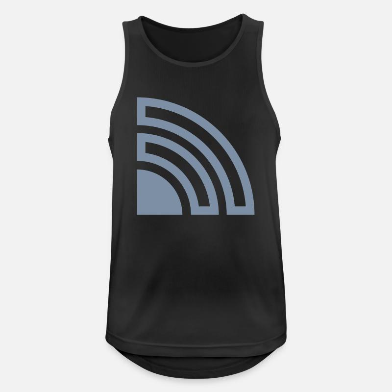 Data transmission poor Wifi - Men's Breathable Tank Top - black