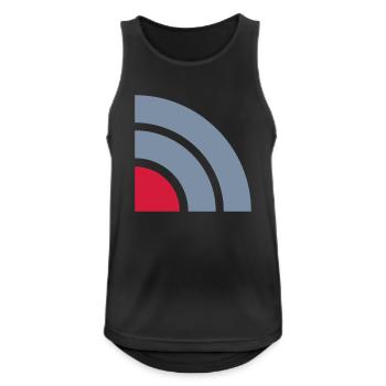 Handy Symbol Wifi Verbindungsprobleme - Männer Tank Top atmungsaktiv - Schwarz - Vorne - Nick (188cm)