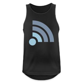 Symbol Verbindungsprobleme kein Wifi - Männer Tank Top atmungsaktiv - Schwarz - Vorne - Nick (188cm)