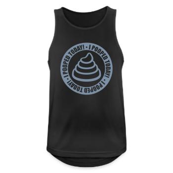 I pooped today quote - Men's Breathable Tank Top - black - Front - Nick (188cm)