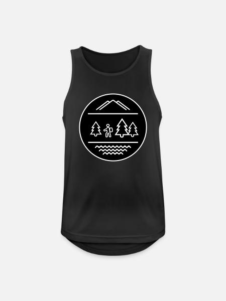 wander - Men's Breathable Tank Top - black