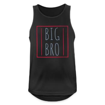 Border Big Bro Logo - Men's Breathable Tank Top - black - Front - Nick (188cm)