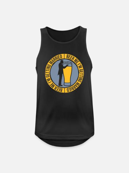 Beer Me Getting Married - Men's Breathable Tank Top - black