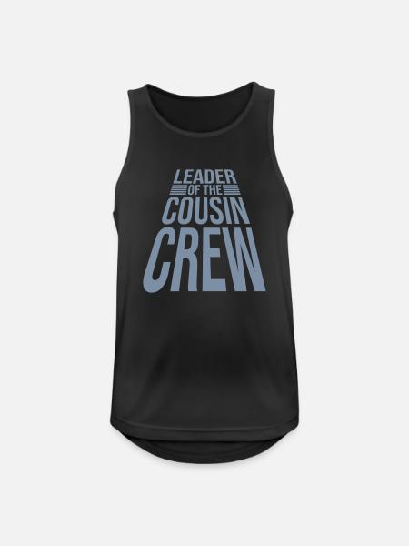 Leader Cousin Crew Team - Men's Breathable Tank Top - black