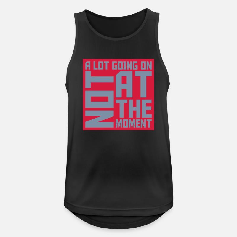 Not much going on - Men's Breathable Tank Top - black