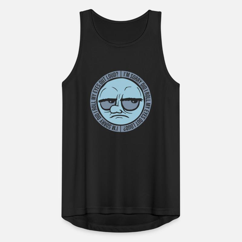 Roll My Eyes Out Men's Breathable Tank Top