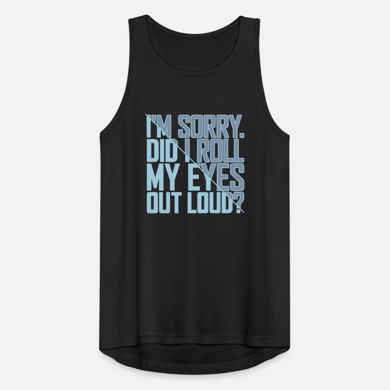 Roll My Eyes Out Men's Breathable Tank Top