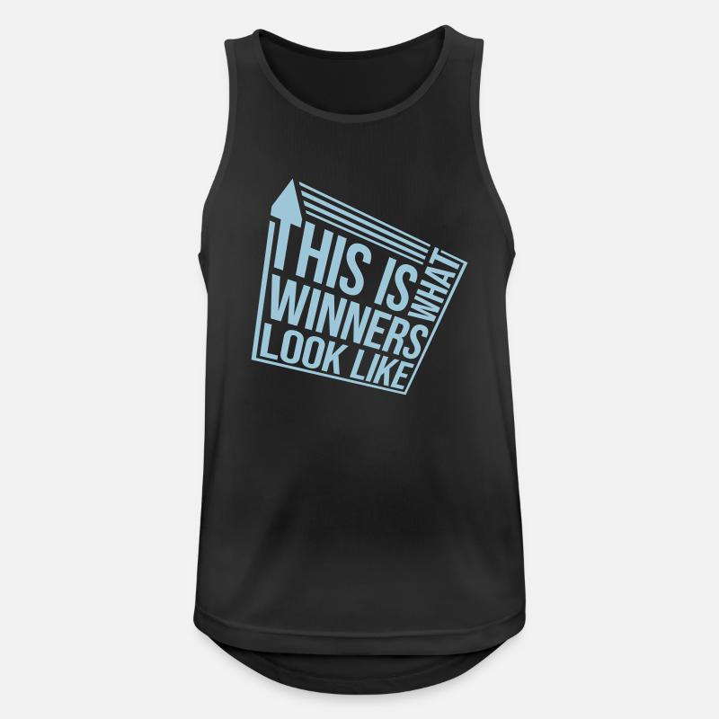 What Winners Look Like - Männer Tank Top atmungsaktiv - Schwarz