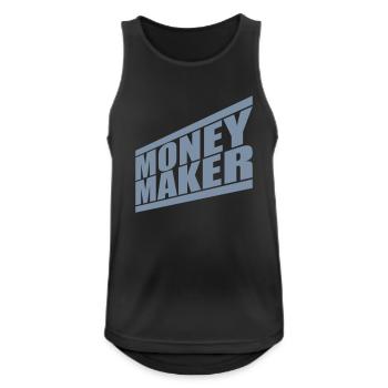 Stripe Logo Money Maker - Débardeur respirant Homme - noir - Devant - Nick (188cm)
