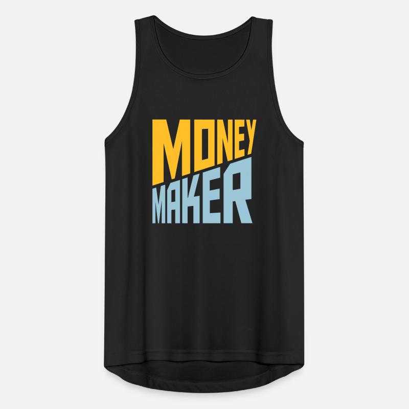 Text Money Maker Successful Men's Breathable Tank Top