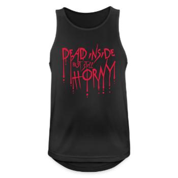 dead inside but horny - Men's Breathable Tank Top - black - Front - Nick (188cm)