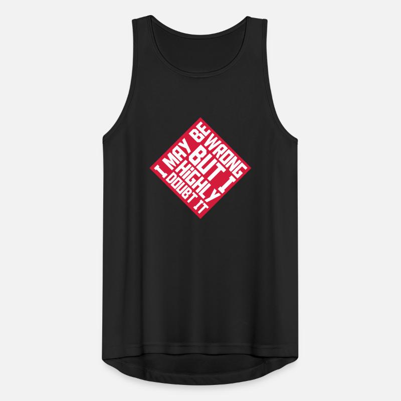 I may be wrong Männer Tank Top atmungsaktiv