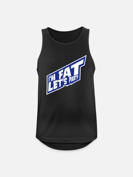 at the fat lets party - Men's Breathable Tank Top - black