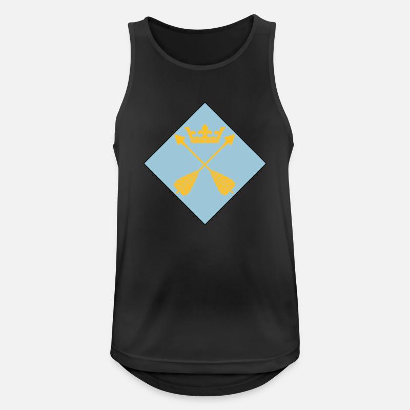 Dalarna - Männer Tank Top atmungsaktiv - Schwarz